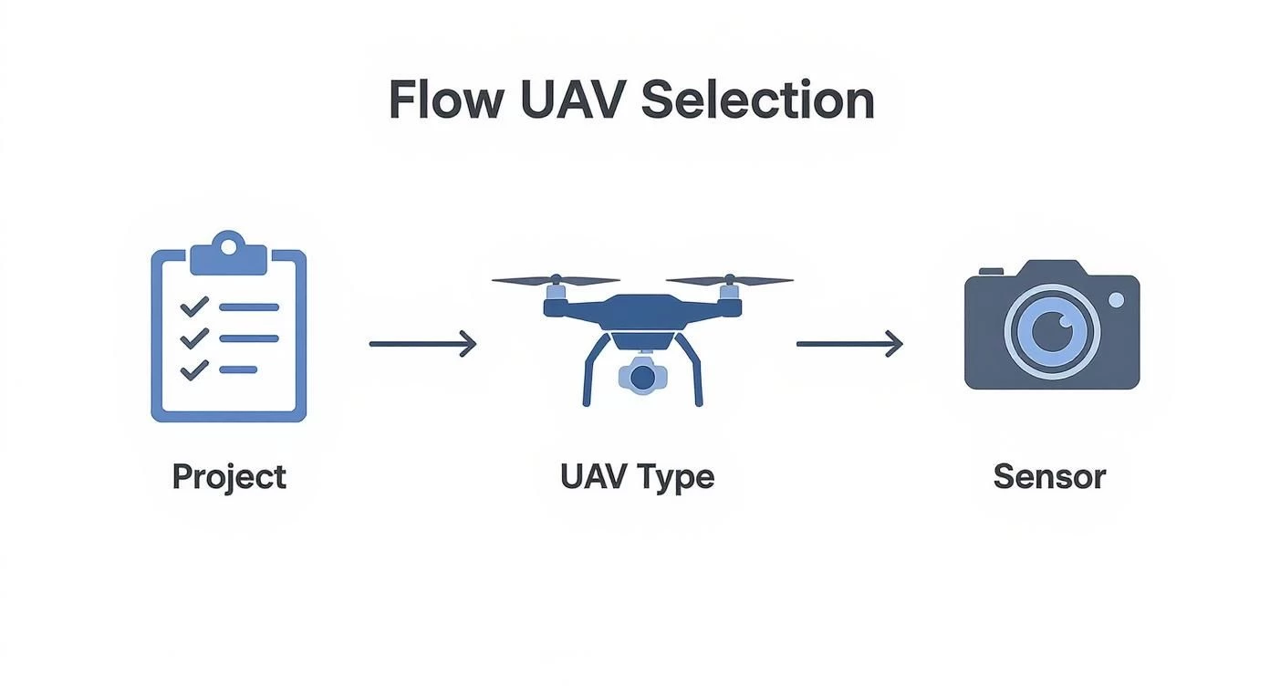 Infographic about aerial surveying uav