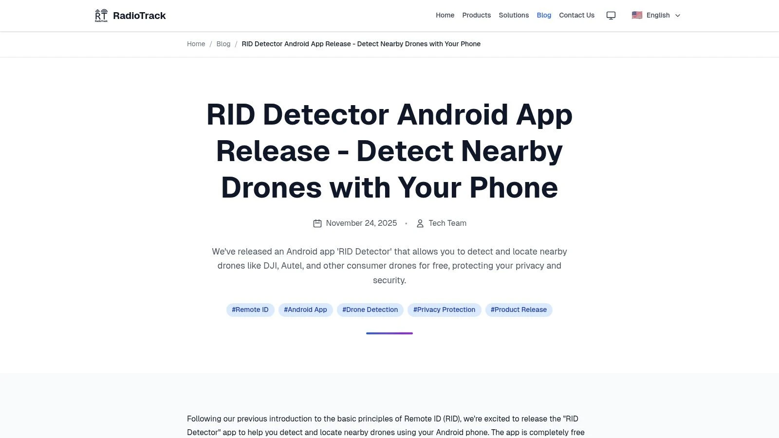 RID Detector (Android) – RadioTrack