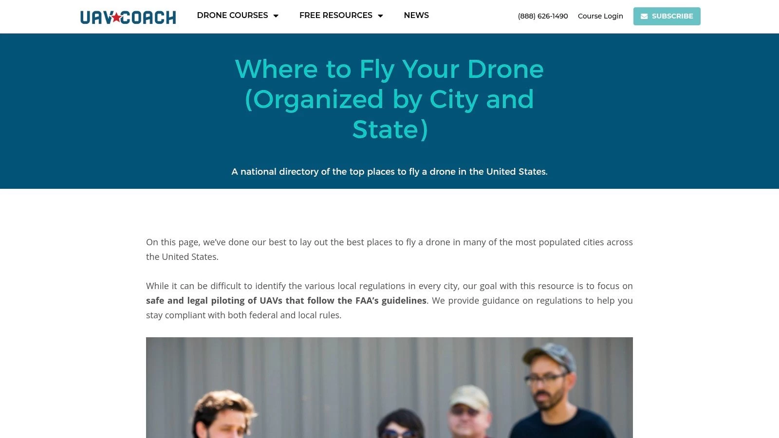 UAV Coach — "Where to Fly Your Drone"