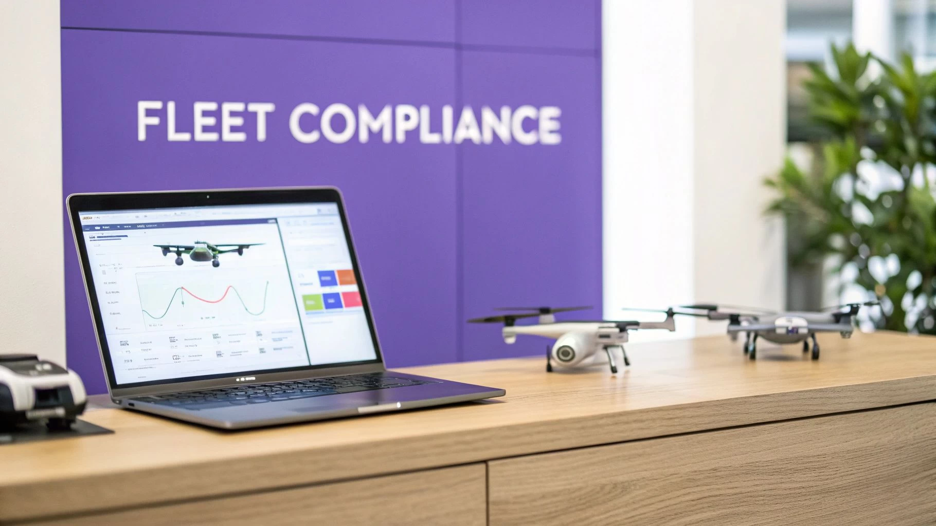 A screenshot of the Dronedesk dashboard, showing a clean and organized interface for managing drone operations.