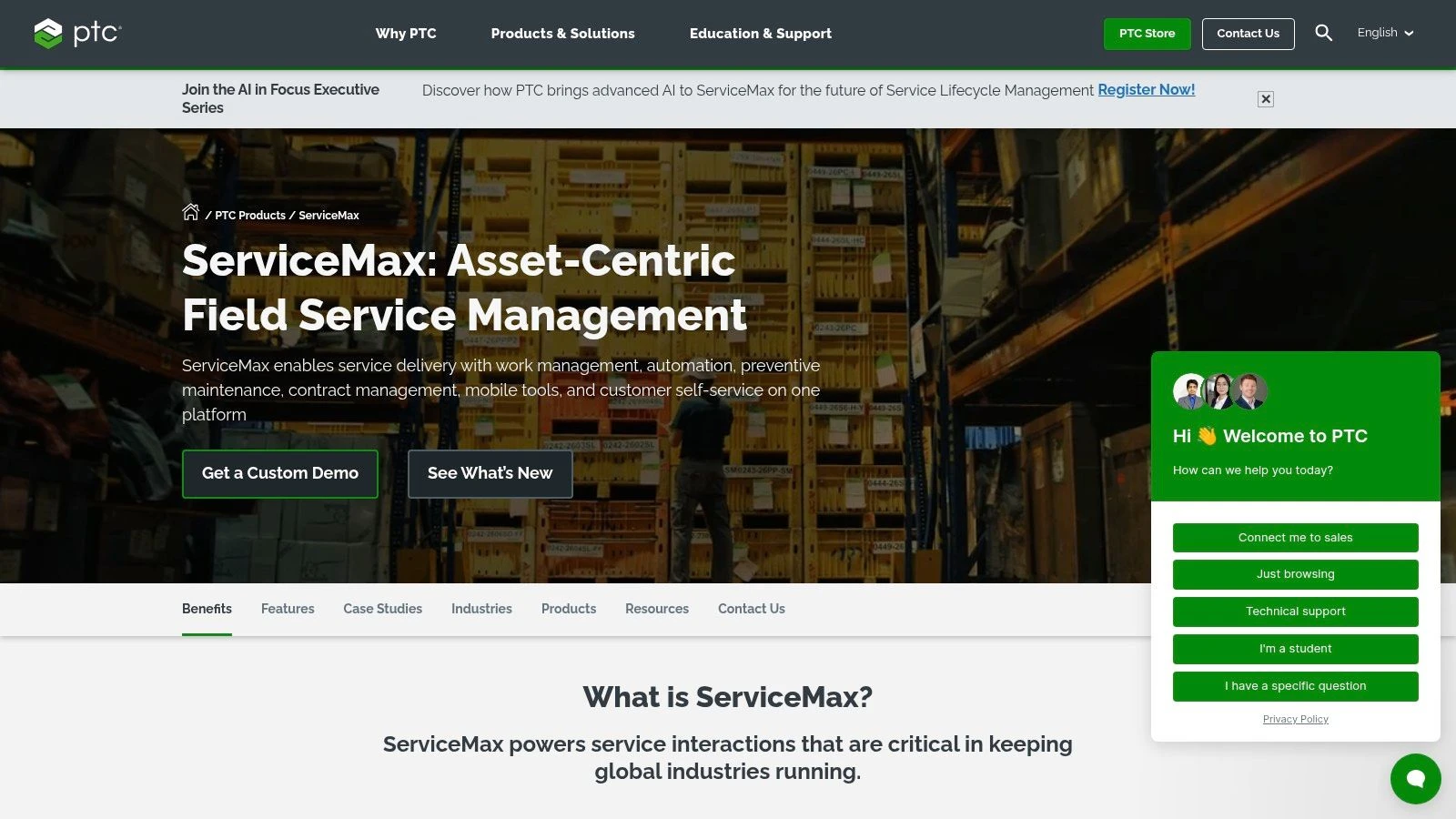 ServiceMax (including Asset 360 for Salesforce by PTC)